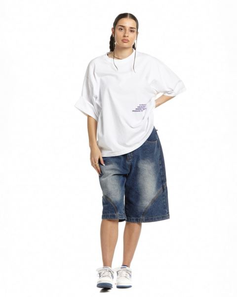 Cold Culture Visualize T Shirt White | 25197-IQWZ