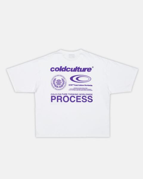 Cold Culture Visualize T Shirt White | 25197-IQWZ