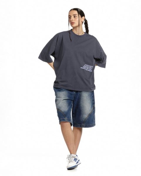 Cold Culture Visualize T Shirt Yellow | 12804-NPQT