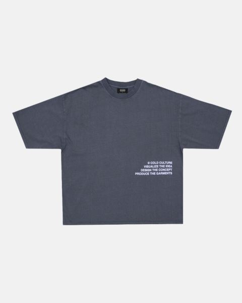 Cold Culture Visualize T Shirt Yellow | 12804-NPQT