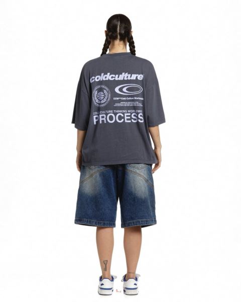 Cold Culture Visualize T Shirt Yellow | 12804-NPQT