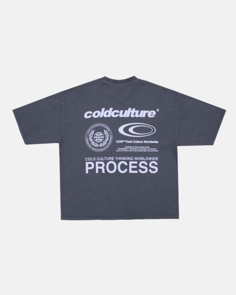 Cold Culture Visualize T Shirt Yellow | 12804-NPQT