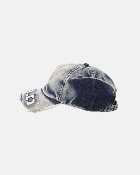 Cold Culture Washed Progres Logo Caps Blue | 23487-TMQH