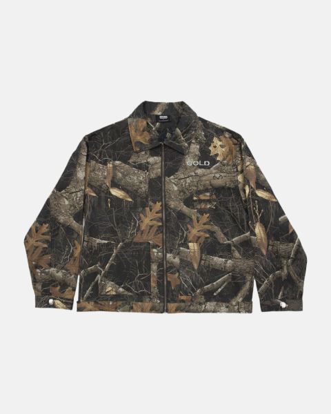 Cold Culture Work Zip Jacket Brown Black | 67495-KZQU