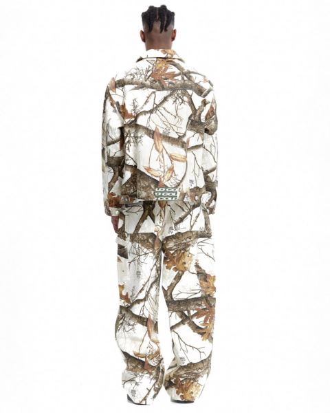 Cold Culture Work Zip Jacket Brown White | 30458-QPUD
