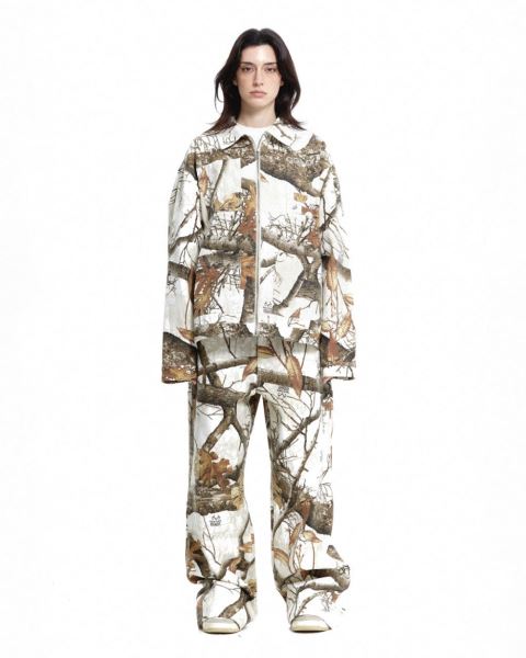 Cold Culture Work Zip Jacket Brown White | 30458-QPUD