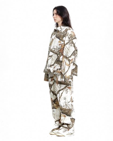 Cold Culture Work Zip Jacket Brown White | 30458-QPUD