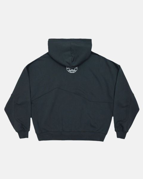 Cold Culture Worker Patchwork Hoodie Green | 92387-GOED