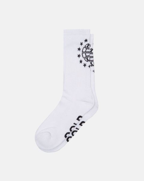 Cold Culture World Stars Socks White | 32157-LDTK