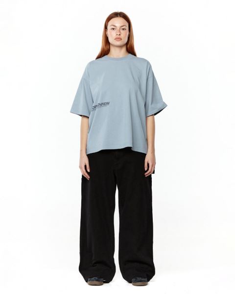 Cold Culture Worldview T Shirt Blue | 74639-YNBL