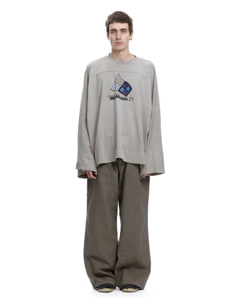 Cold Culture Worldwide 21 Monster Long Sleeve Grey | 51976-GUDX