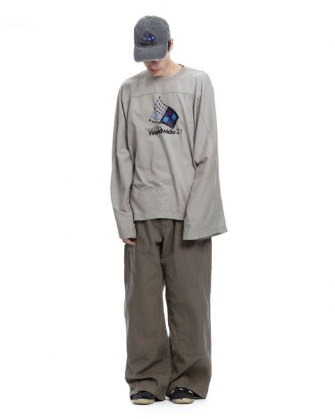 Cold Culture Worldwide 21 Monster Long Sleeve Grey | 51976-GUDX