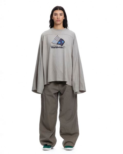 Cold Culture Worldwide 21 Monster Long Sleeve Grey | 51976-GUDX