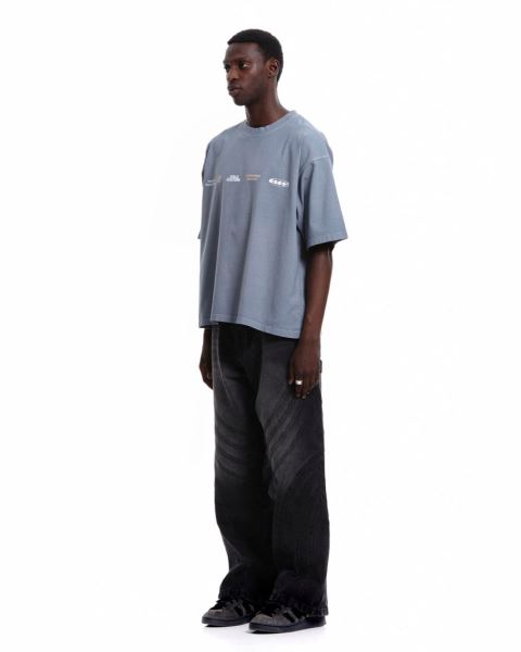 Cold Culture Worldwide Circle T Shirt Grey | 87395-OFRE