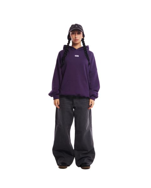 Cold Culture Yin Yang Hoodie Dark Purple | 67190-YZIS