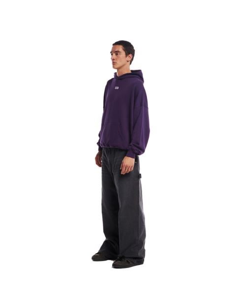 Cold Culture Yin Yang Hoodie Dark Purple | 67190-YZIS