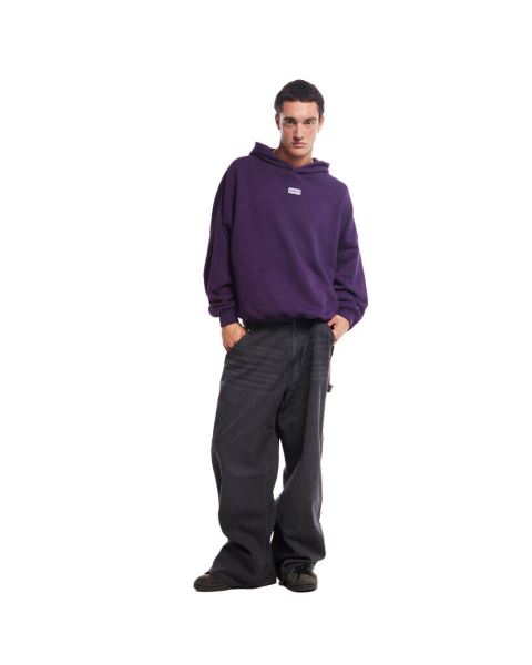 Cold Culture Yin Yang Hoodie Dark Purple | 67190-YZIS