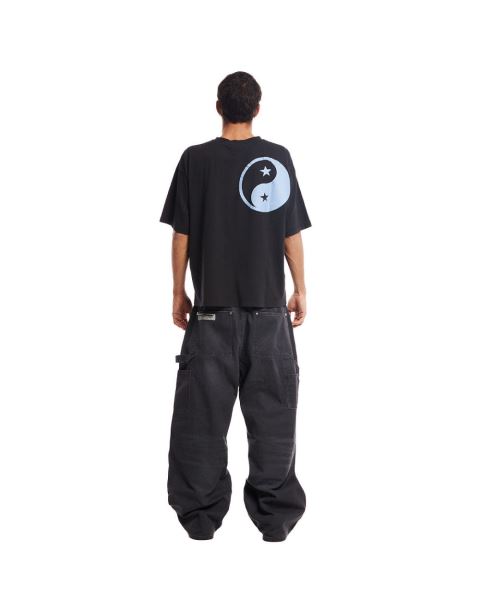 Cold Culture Yin Yang T Shirt Black | 46987-NMHL