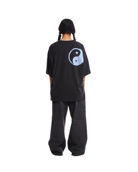 Cold Culture Yin Yang T Shirt Black | 46987-NMHL